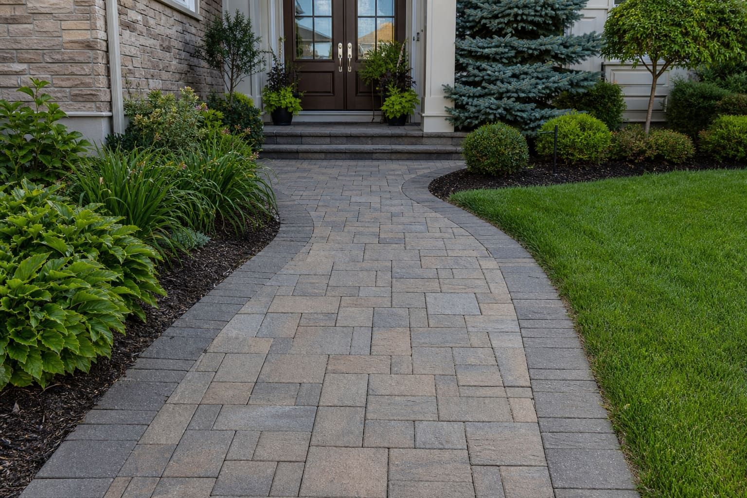 Interlock walkway installation